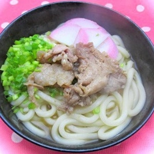 生姜焼の鍋焼きうどん